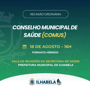 Reunião Híbrida do COMUS de Ilhabela: Terça-feira, 18!
