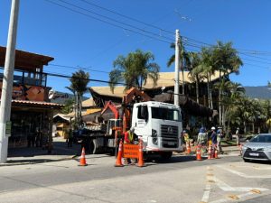 Interdição Temporária na Rua Pedro de Freitas para Ampliação Elétrica em Ilhabela